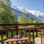 Family With Amazing View On Mont Blanc *
